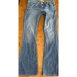 Levis 518 Superlow Bootcut Jeans Womens 3 M Low Rise Medium Wash Denim